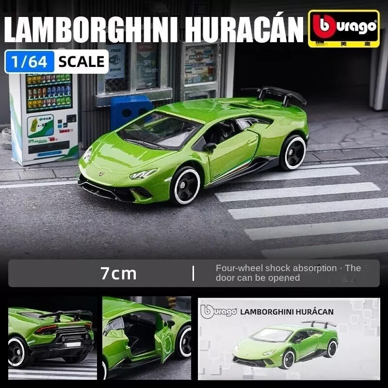 Bburago 1:64 Lamborghini Huracan Performante Racing Sports Model