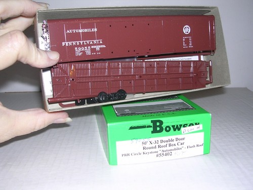 BOWSER #55402 Pennsylvania X-32 50' techo redondo caja coche #59055 KIT H.O. 1/87 | Zustand: New