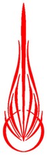 High-quality Vinyl Pinstripe Scroll Decal -many Colors Sizes- Free Shipping