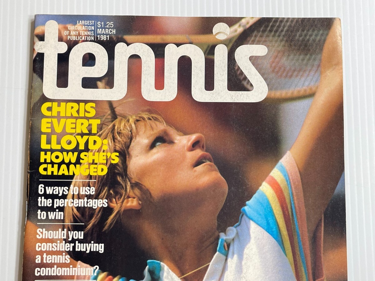 Magazine World Tennis Avril 1981 - Couverture Chris Evert, Édition Collector, Très Bon État