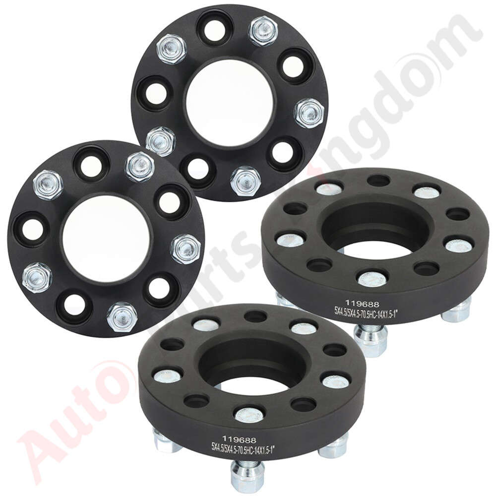 4pcs 1" Wheel Spacers 5x4.5" For 2020-2023 Frod Explorer Lincoln Aviator 14x1.5