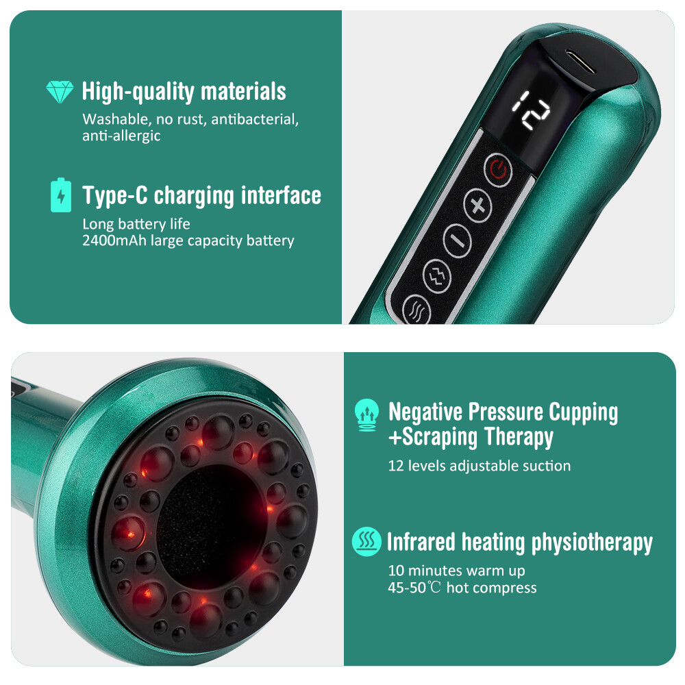 Handheld Cellulite Massager-Cupping Kit for Massage Therapy, Cupping Machine