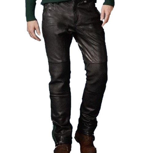 Blouson Motard Homme En Cuir D'agneau Véritable - Blanc - Fait Main - Marque Zayn Leather - Neuf Avec étiquettes