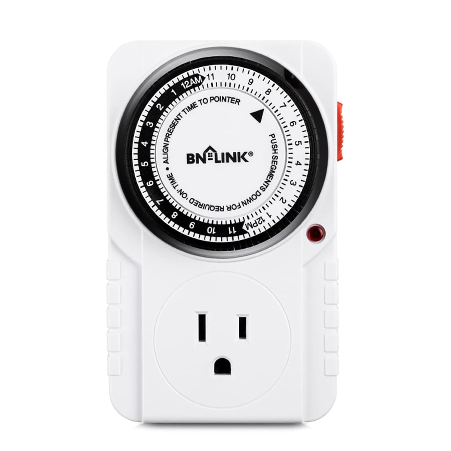 24 Hour Plug-In Mechanical Timer Grounded for Aquarium, Grow