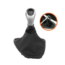 5 Gang Silber Schalthebel Schaltknauf Leder Für BMW 3er E90 E91 E92 E93