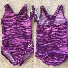 NWT GK Elite Purple Lilac Racer Back Dance Gymnastics Leotard Child Sizes