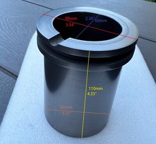 High-purity graphite crucible 100 oz 