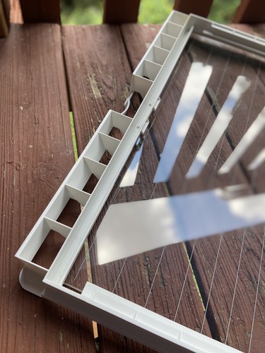 KENMORE Refrigerator Crisper Frame Part# 2163833 WITH TEMPERED GLASS, FREE S&H, - Picture 3 of 5