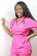 Medical Nursing Mock-wrap Scrub Set Uniform