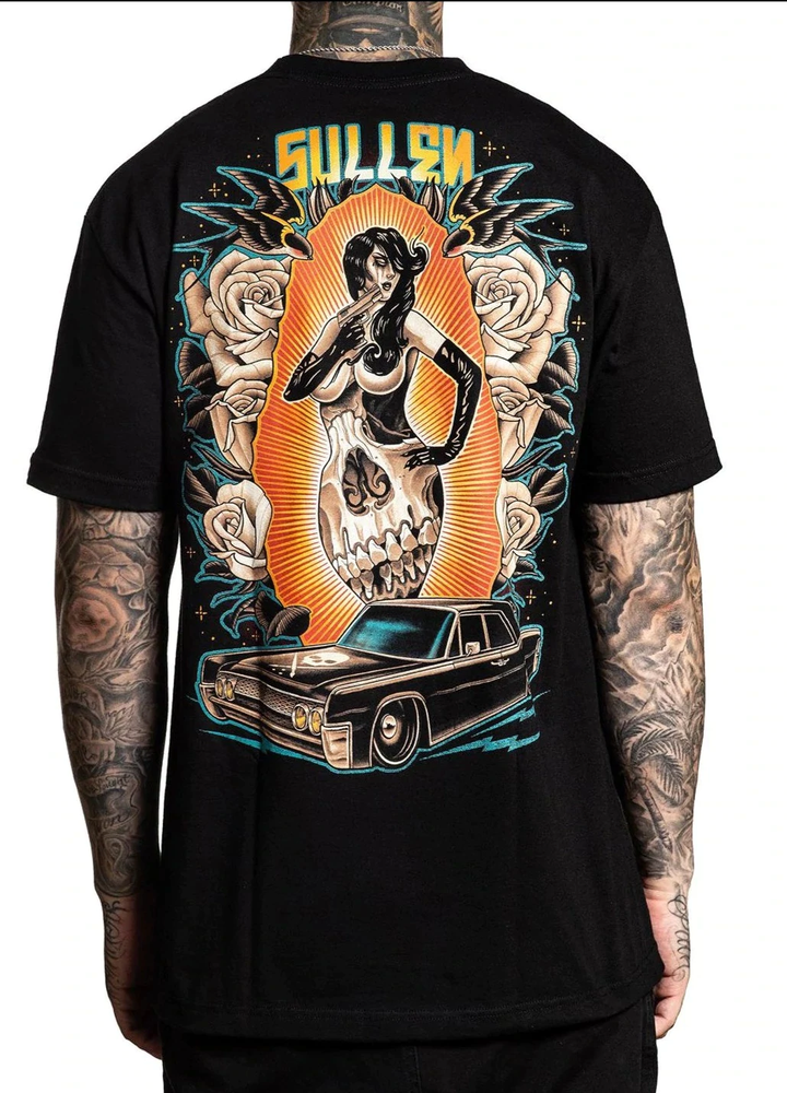 Men's FEMME FATALE Tattoo Urban Graphic Tee Premium Soft Cotton