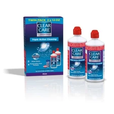 Clear Care Cleaning & Disinfecting Solution with Lens Case12 Fl Oz 2Pack EXFEB25