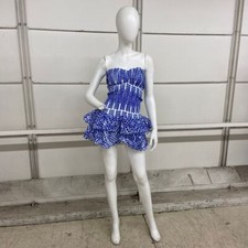 AKIRA Summer Of Love Smocked Eyelet Mini Dress Women's Size L