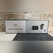 Room 2 Room Clear Floating Shelf 15.75 x 4.84 x 2.25  
