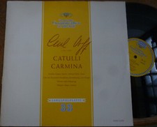 ORFF catulli carmina ANNELIES KUPPER - EUGEN JOCHUM   / DGG