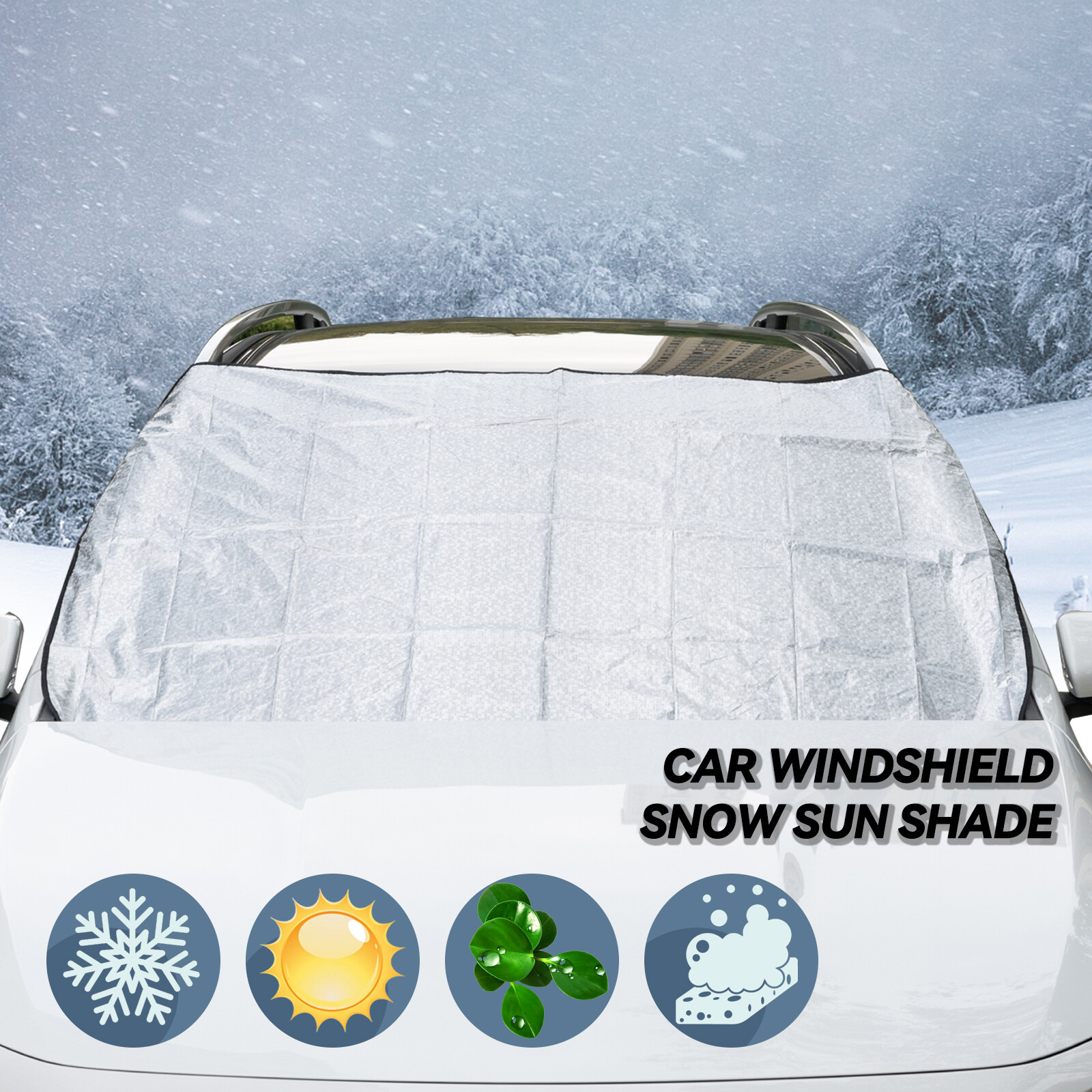Winter Ice Snow Rain Dust Frost Guard Sun Shade Protector Car Windshield Cover