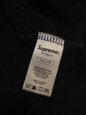 Supreme Sideline Hoodie Hooded Sweatshirt Black Size Medium | eBay