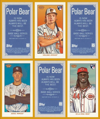 2024 206 Topps T206 - POLAR BEAR BACK INSERTS 1:7 - You Pick Complete Your Set