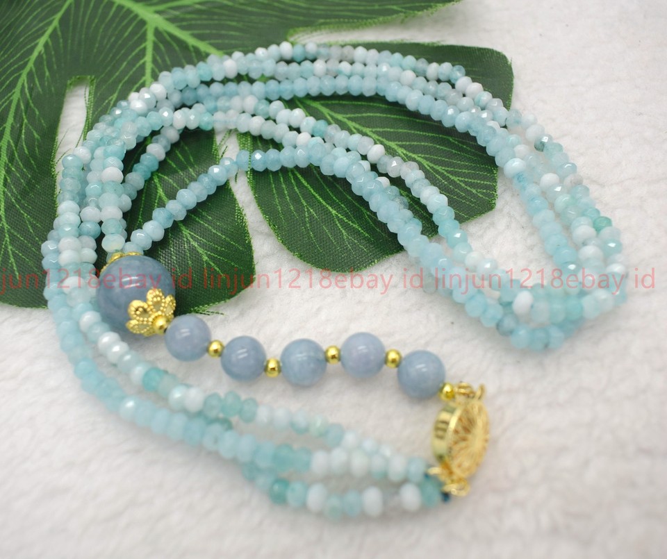 Filo Da 39 Cm, Circa 112 Pezzi - Perle Di Pietra - Rondelle Di Giada 5x3 Mm, Verde Impero Satinato Opaco - Italia - Foto 5