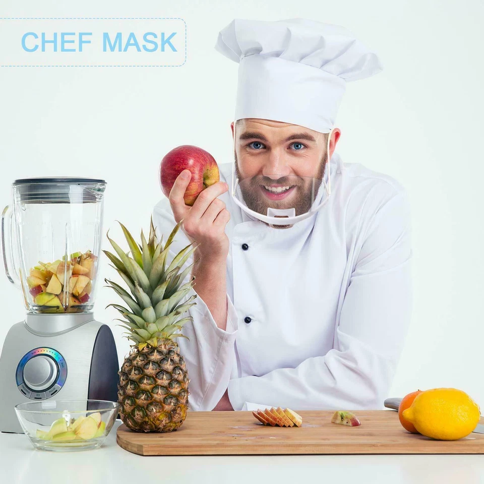 Reusable Mouth Guard Spit Shield Protection Blocker Plastic Clear 10 PCS   - Image 2 of 4