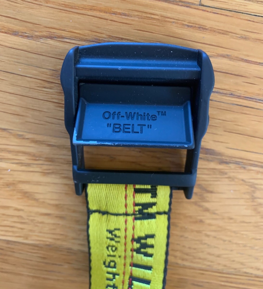Classic Industrial Belt OFF-WHITE White Pink Adjusted Cargo  display picture 1