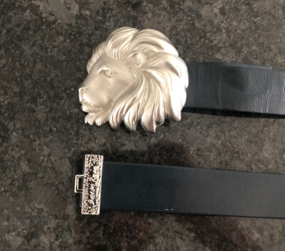 Vtg Doreen Ryan Lion Head Belt Buckle adjustable size | eBay display picture 3