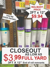 Heat Transfer Vinyl Sheet Iron On HTV Cricut Silhouette Cameo TShirt Yard Sheets