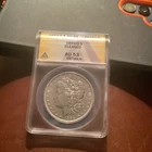 1894  O Morgan silver dollar AU 53 Details Cleaned GreySheet price $ 385