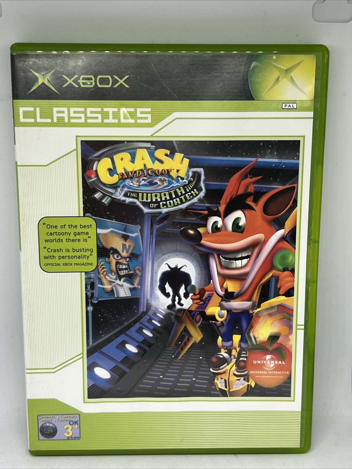 CRASH BANDICOOT: THE WRATH OF CORTEX XBOX PAL GAME COMPLETE WITH MANUAL FREE P&P
