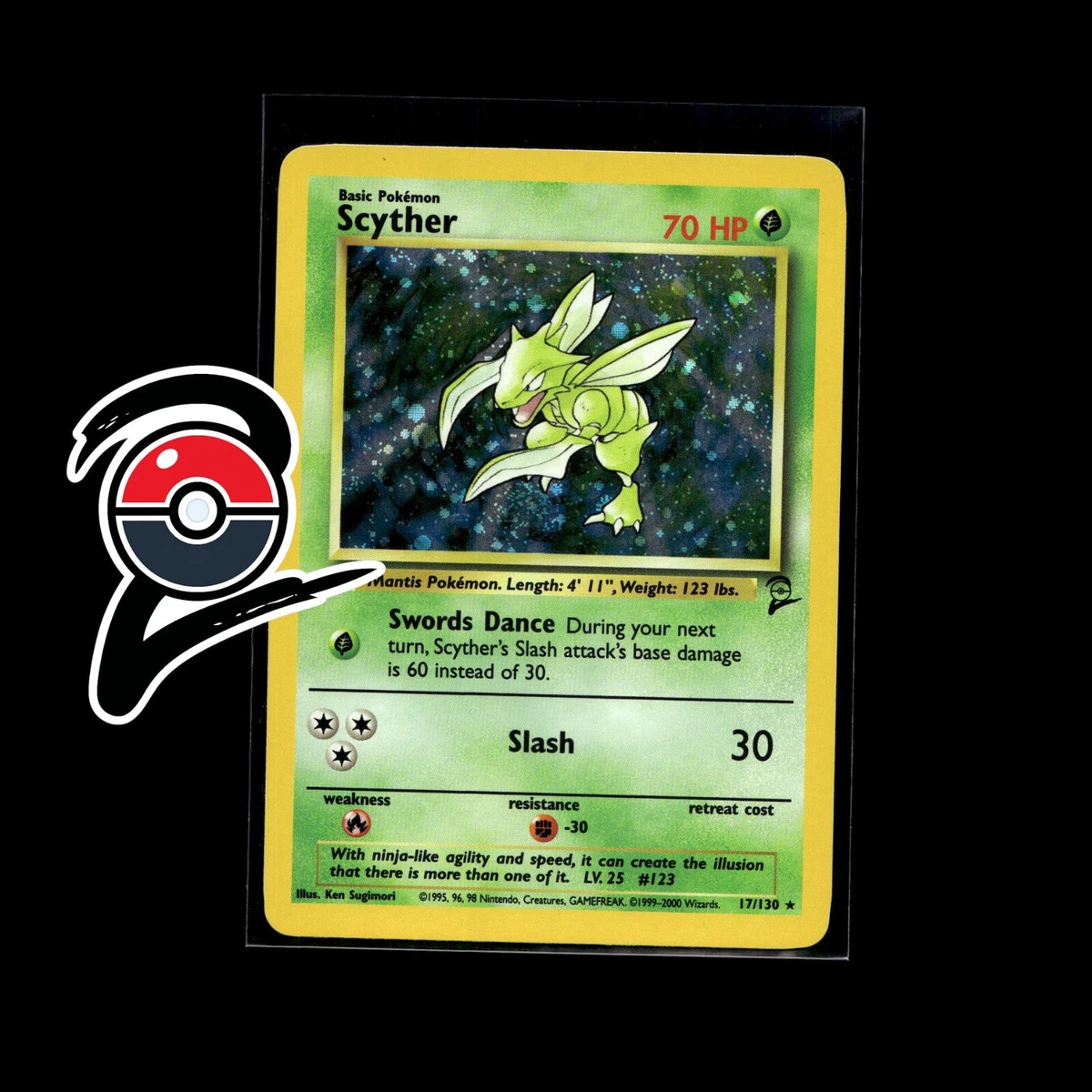 all rare clash cards Pokemon Card ARS9 Rocket's Scyther Lv.23 No.123 Old Back Holo PSA Japa