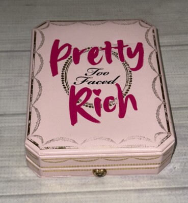 Too Faced Pretty Rich Diamond Light Eye Shadow Palette 16 Shades NO Box See Pics