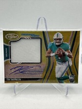 2020 Certified GOLD TUA TAGOVAILOA Freshman Fabric Auto. Mirror Gold Etch /10