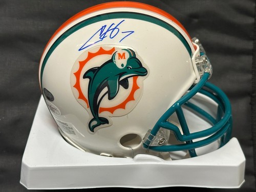 CHAD HENNE HAND SIGNED AUTO MIAMI DOLPHINS MINI HELMET JSA CERTIFIED!! - Picture 2 of 10