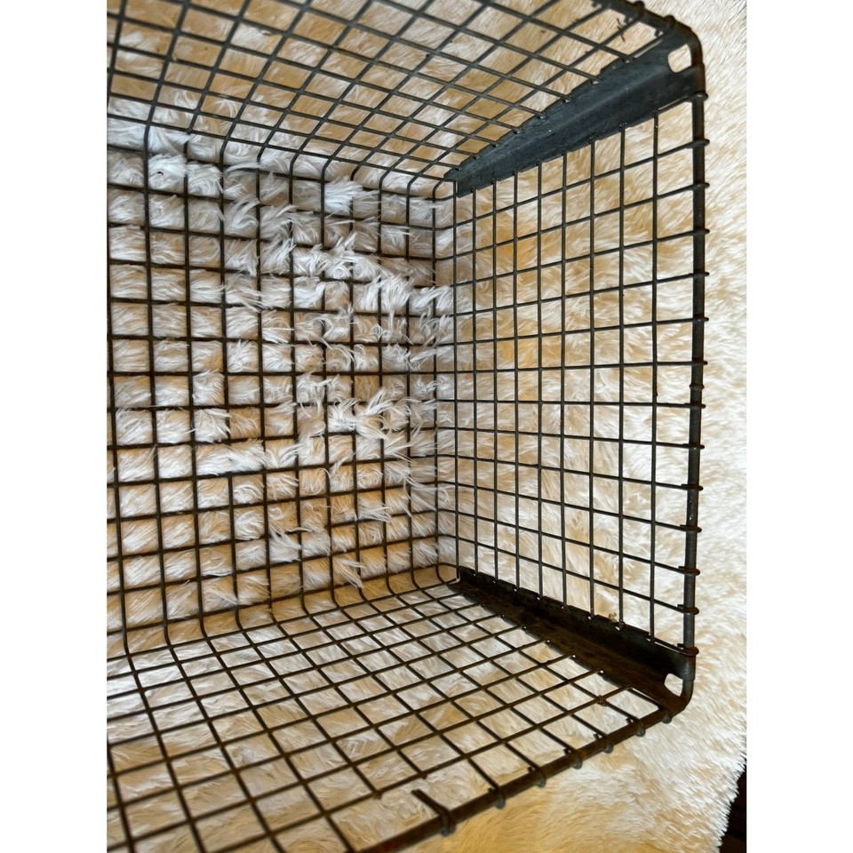 Vintage metal locker basket Lyon Metal Products Aurora IL great old