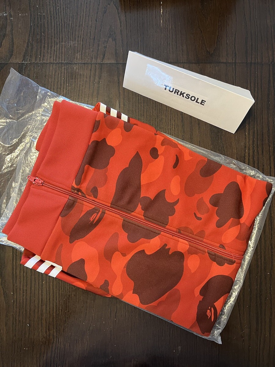 BAPE x Adidas Adicolor Track Jacket Top Raw Red Size Medium FW18
