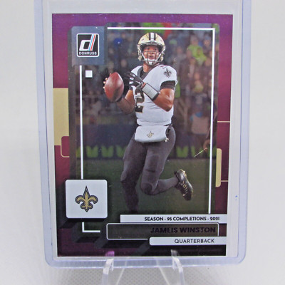 2022 Donruss Football Jameis Winston #246 Season Stat Line Parallel 89/95 Saints