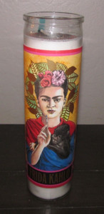 Humor Funny 8" Candle Secular Saint Frida Patron Saint of Monkeys Thwarted Lover