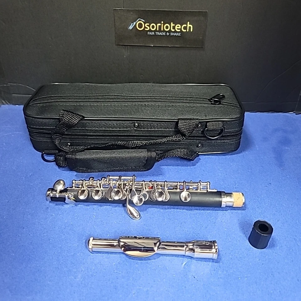 Advanced Piccolo Con Estuche Llave C Níquel Plateado Bonito Sonido ABS Foto 3 de 4