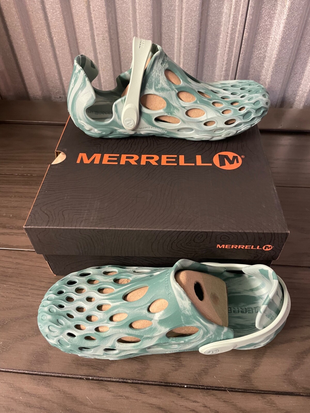 Sandali da acqua Merrell Hydro Moc minerali (blu acqua) da donna taglia 11 nuovi con scatola