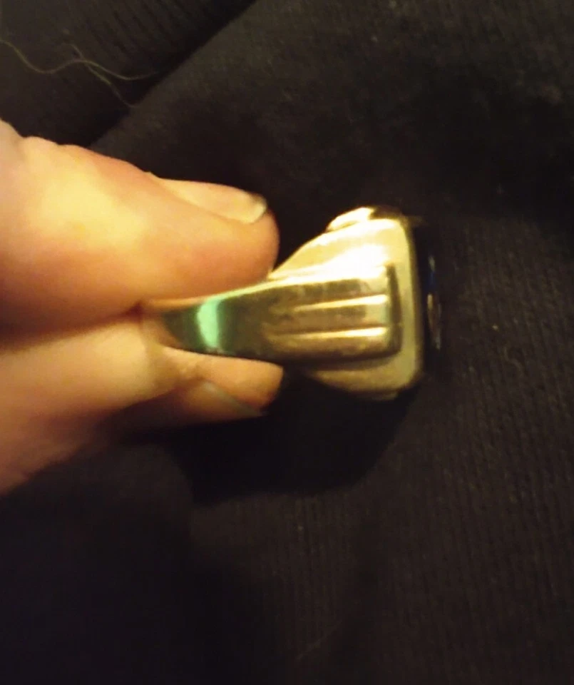 Anillo sello masónico vintage talla 11 Foto 3 de 4