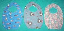 NEW handmade cute BABY CHILD BIB bears in boats American patriot bear bunch 