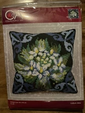 Needlepoint Cross stitch pillow cover kits Collection D Art  15.8x15.8 Inches