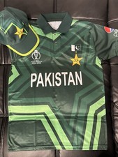 Pakistan Cricket Team Shirt And Cap Large Size Shirt