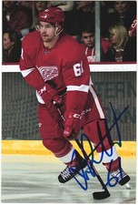 Xavier Ouellet Autographed 4x6 Color Photo Detroit Red Wings #61