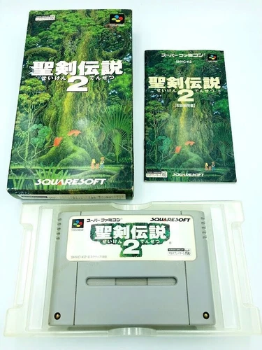 Seiken Densetsu 2 (Secret of Mana) Nintendo Super Famicom Japan COMPLETE CIB