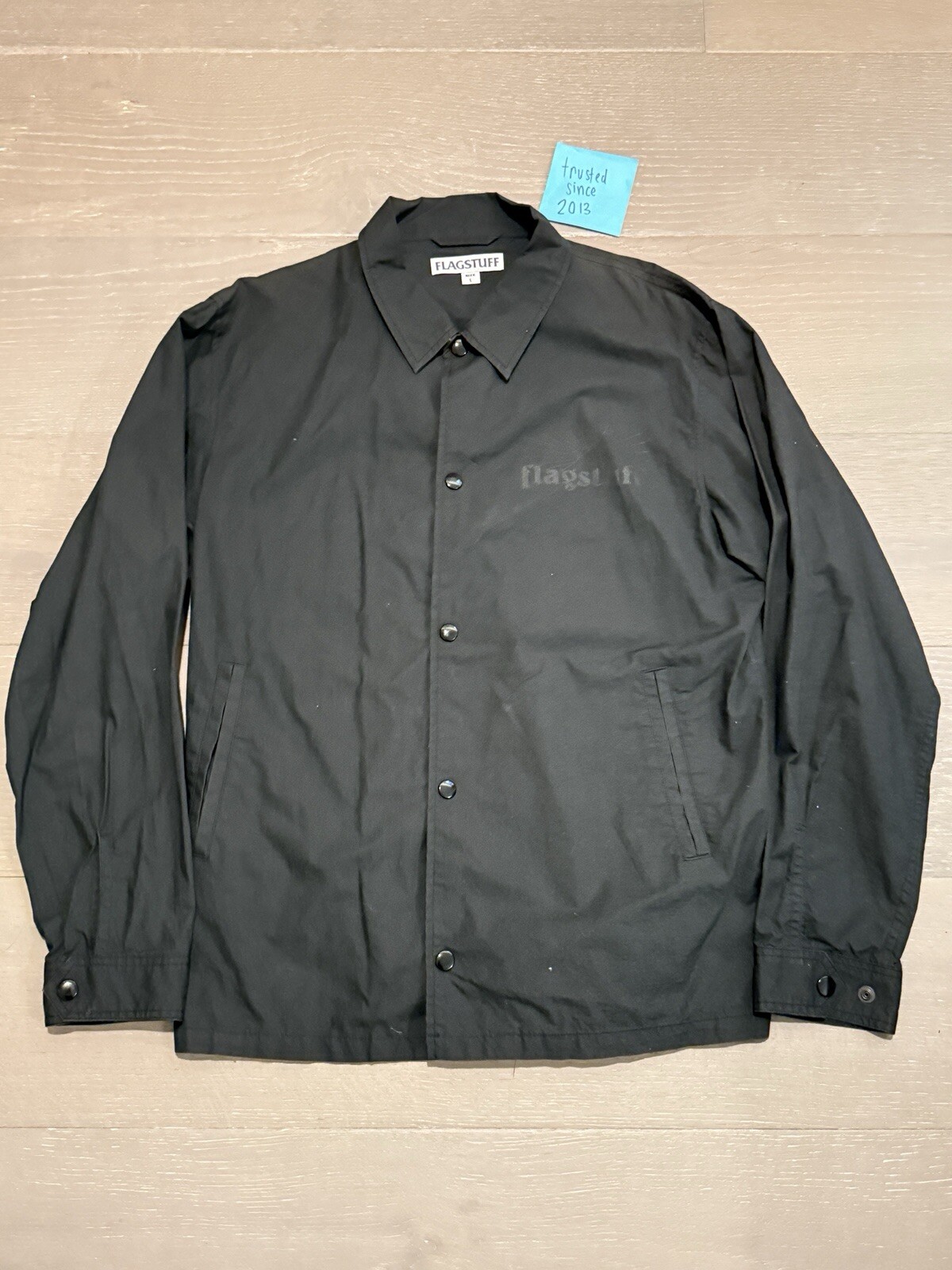 Flagstuff Japan Coach Snap Button Flag Jacket Siz… - image 1