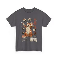 Harajuku Sushi Cat Japanese Kawaii Sushi Cat Tokyo T-Shirt