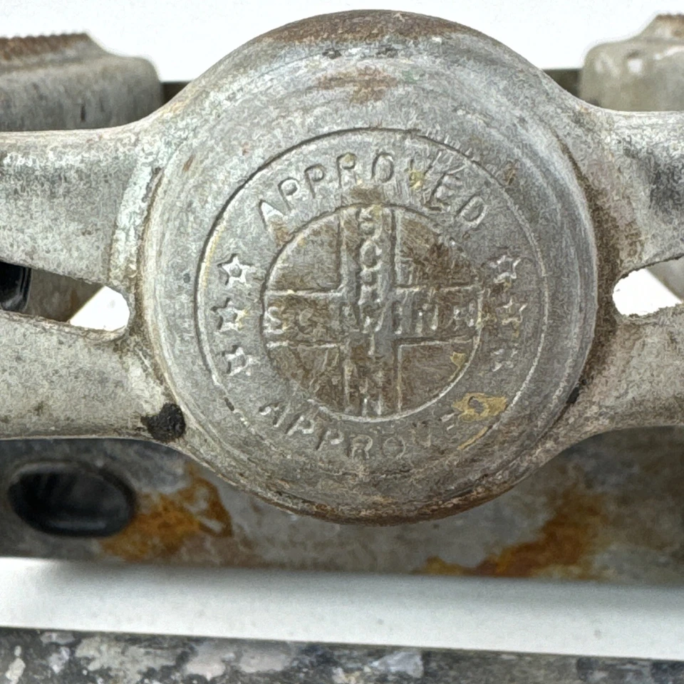 复古 Cecor CEC 370 Rat Trap BMX 踏板 1/2" Schwinn 认证老学校 A30 — 第 2/4 张图片