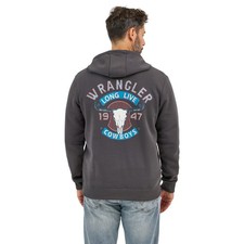 Wrangler Men's Charcoal Asphalt Western Pullover Hoodie 112368743