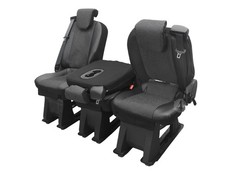 Sitzbezüge VIVA Stoff mit Kunstleder geeignet für Ford Transit Tourneo Custom ab
