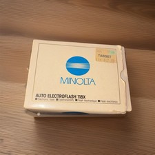 Vintage Minolta Auto Electroflash 118X Dedicated Flash for Camera - In box